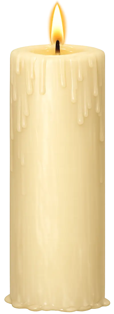 vela de color blanco